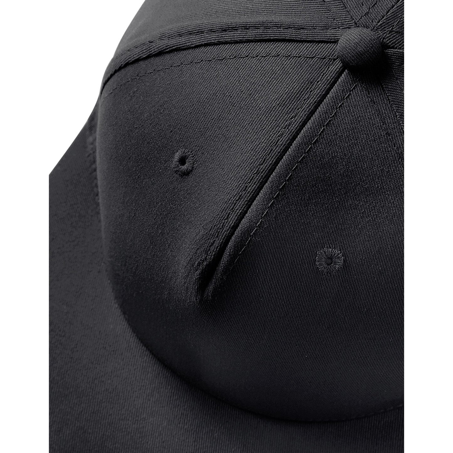 Black - Back - Beechfield Rapper Snapback Cap