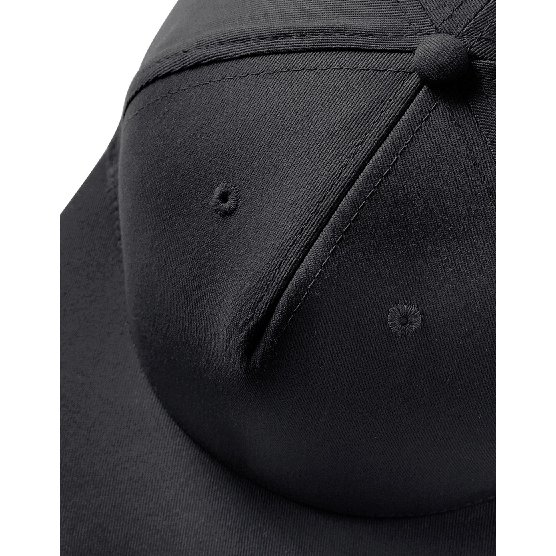Black - Back - Beechfield Rapper Snapback Cap