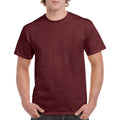 Maroon - Back - Gildan Mens Heavy Cotton Short Sleeve T-Shirt (Pack Of 5)