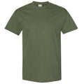 Military Green - Front - Gildan Mens Heavy Cotton Short Sleeve T-Shirt (Pack Of 5)