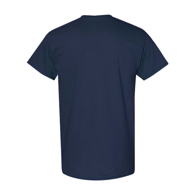 Navy - Back - Gildan Mens Heavy Cotton Short Sleeve T-Shirt (Pack Of 5)