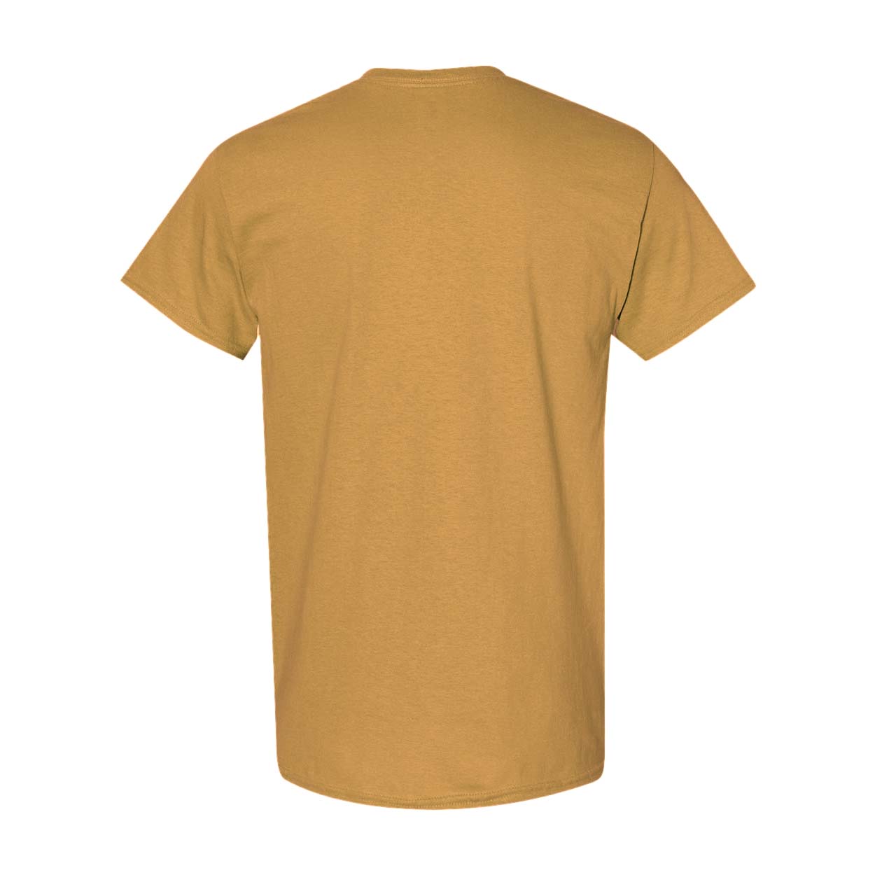 Old Gold - Back - Gildan Mens Heavy Cotton Short Sleeve T-Shirt (Pack Of 5)