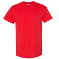 Red - Front - Gildan Mens Heavy Cotton Short Sleeve T-Shirt (Pack Of 5)