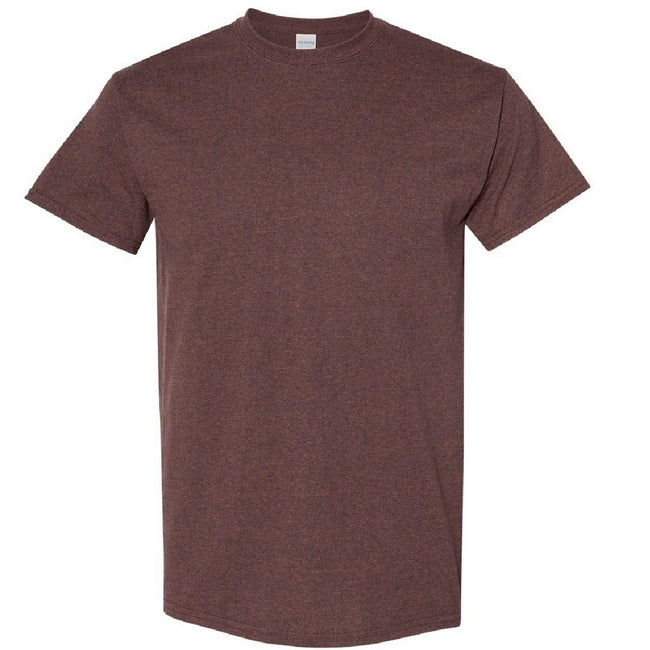 Russet - Front - Gildan Mens Heavy Cotton Short Sleeve T-Shirt (Pack Of 5)