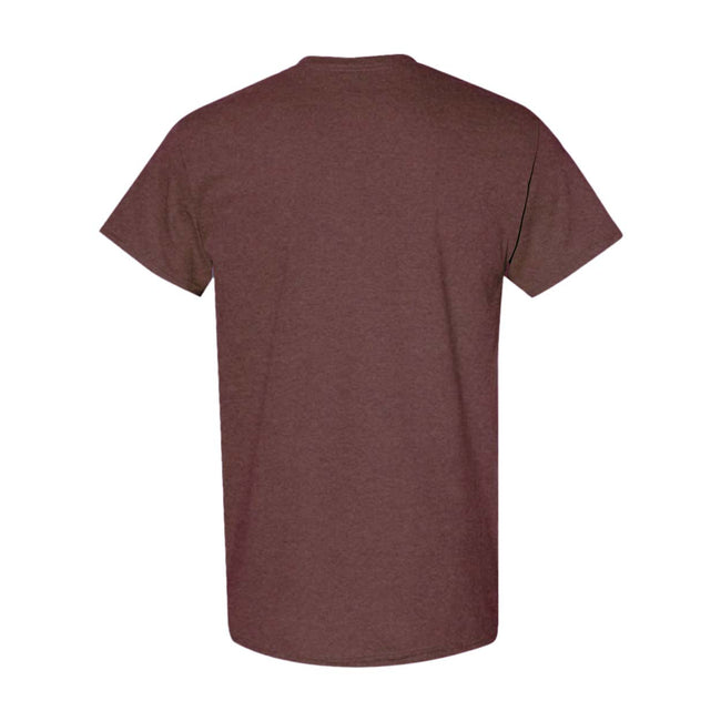 Russet - Back - Gildan Mens Heavy Cotton Short Sleeve T-Shirt (Pack Of 5)