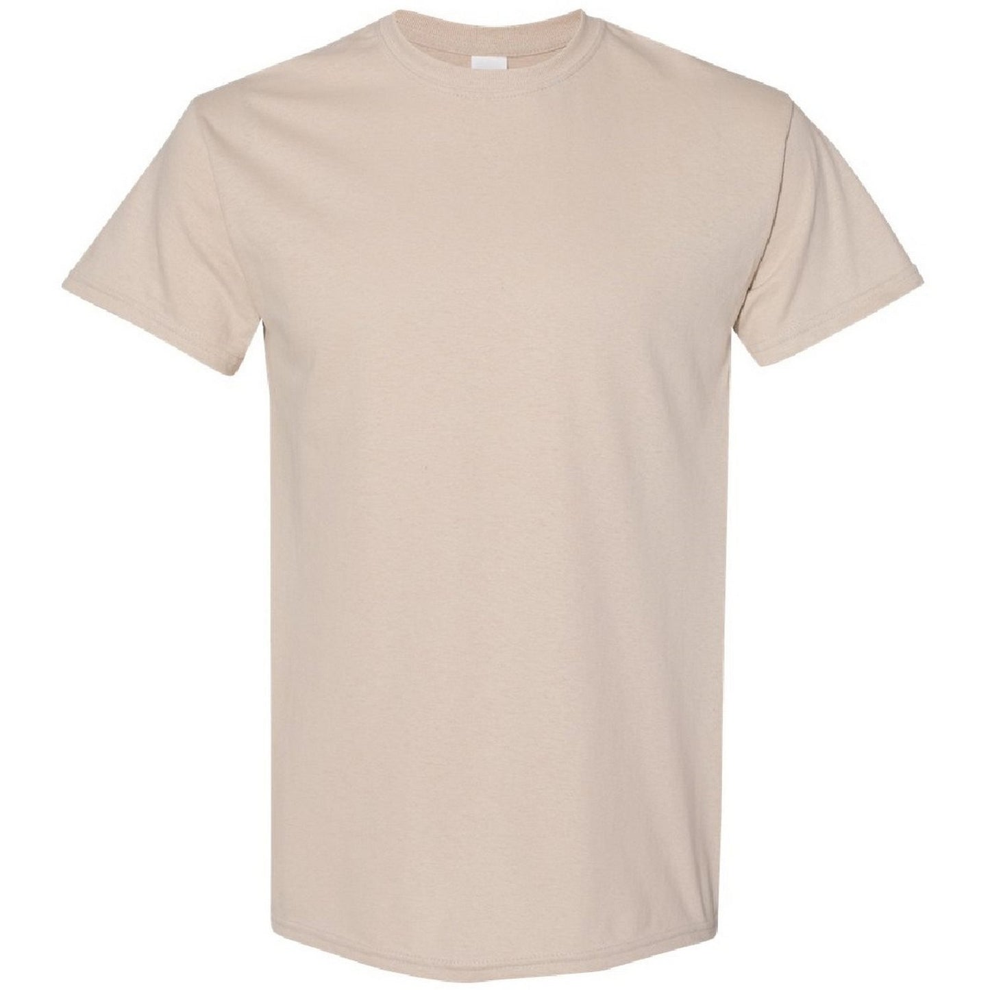 Sand - Front - Gildan Mens Heavy Cotton Short Sleeve T-Shirt (Pack Of 5)