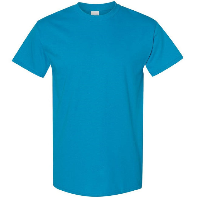 Sapphire - Front - Gildan Mens Heavy Cotton Short Sleeve T-Shirt (Pack Of 5)
