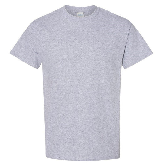 Sport Grey - Front - Gildan Mens Heavy Cotton Short Sleeve T-Shirt (Pack Of 5)