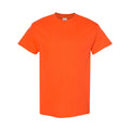Orange - Front - Gildan Mens Heavy Cotton Short Sleeve T-Shirt (Pack Of 5)