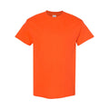 Orange - Front - Gildan Mens Heavy Cotton Short Sleeve T-Shirt (Pack Of 5)