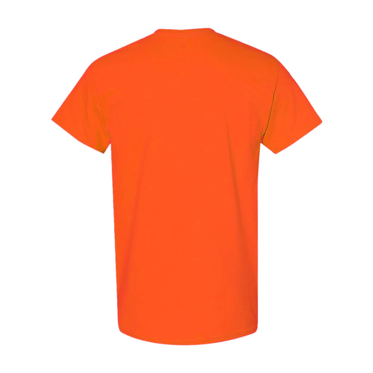Orange - Back - Gildan Mens Heavy Cotton Short Sleeve T-Shirt (Pack Of 5)
