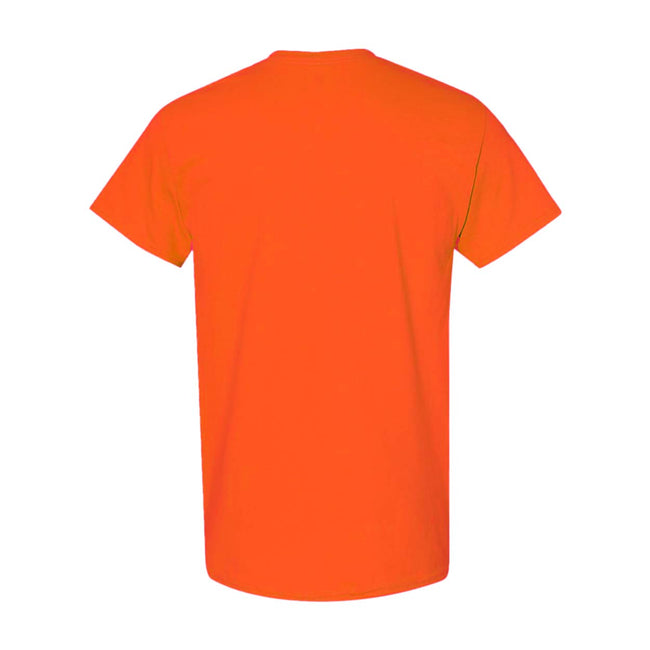 Orange - Back - Gildan Mens Heavy Cotton Short Sleeve T-Shirt (Pack Of 5)