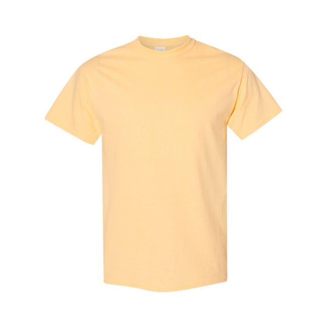 Yellow Haze - Front - Gildan Mens Heavy Cotton Short Sleeve T-Shirt (Pack Of 5)
