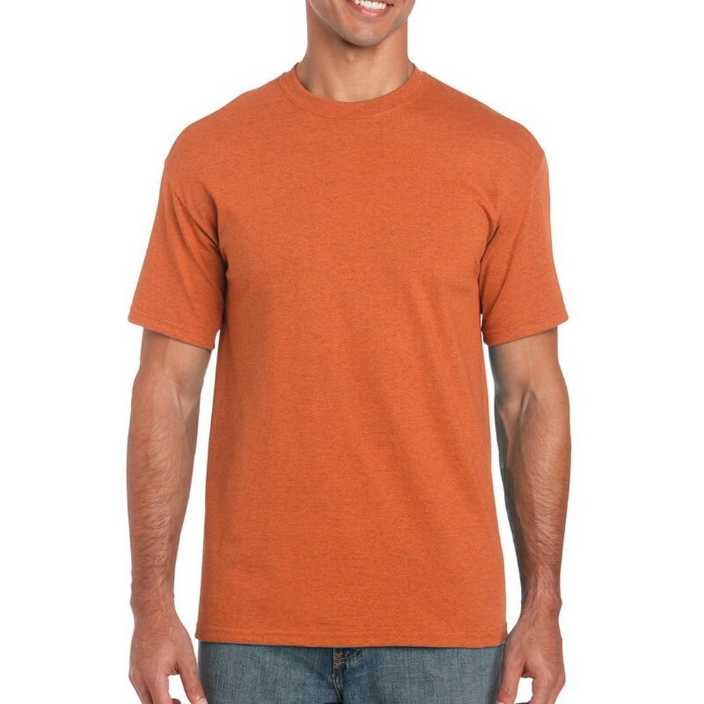 Antique Orange - Back - Gildan Mens Heavy Cotton Short Sleeve T-Shirt (Pack Of 5)