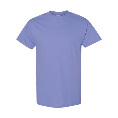 Violet - Front - Gildan Mens Heavy Cotton Short Sleeve T-Shirt (Pack Of 5)