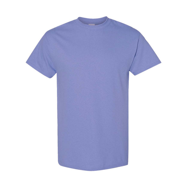 Violet - Front - Gildan Mens Heavy Cotton Short Sleeve T-Shirt (Pack Of 5)