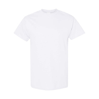 White - Front - Gildan Mens Heavy Cotton Short Sleeve T-Shirt (Pack Of 5)