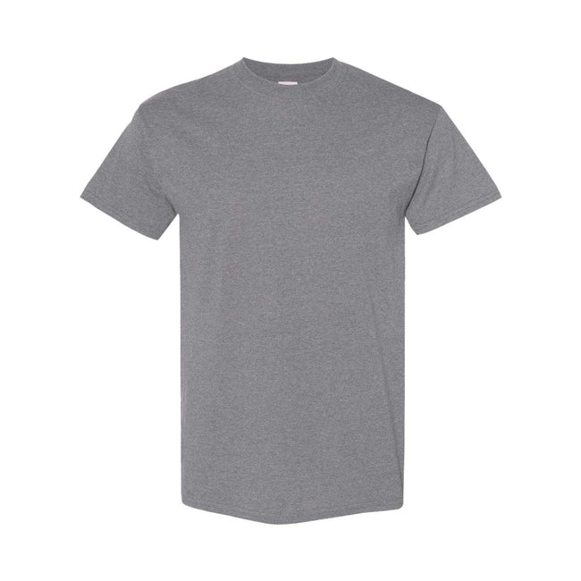 Graphite Heather - Front - Gildan Mens Heavy Cotton Short Sleeve T-Shirt (Pack Of 5)