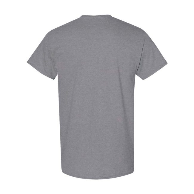 Graphite Heather - Back - Gildan Mens Heavy Cotton Short Sleeve T-Shirt (Pack Of 5)
