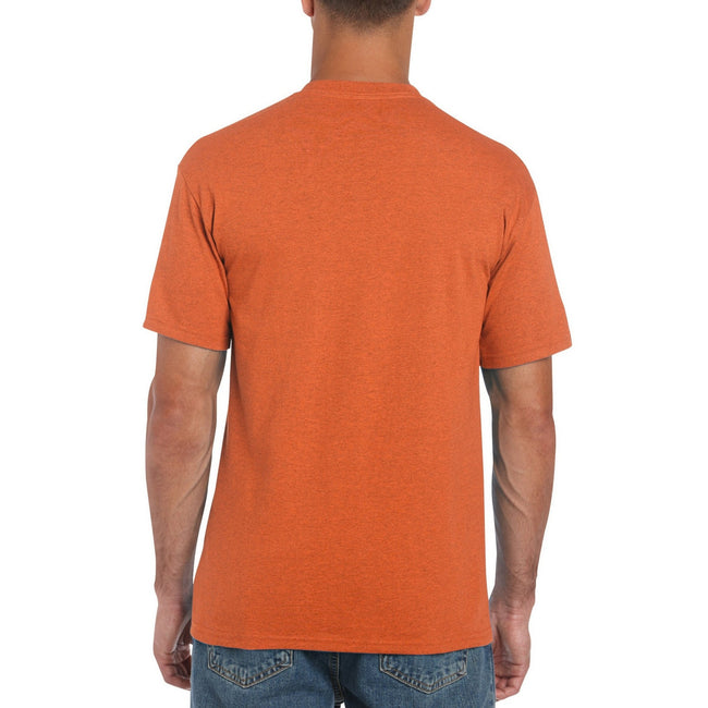 Antique Orange - Side - Gildan Mens Heavy Cotton Short Sleeve T-Shirt (Pack Of 5)