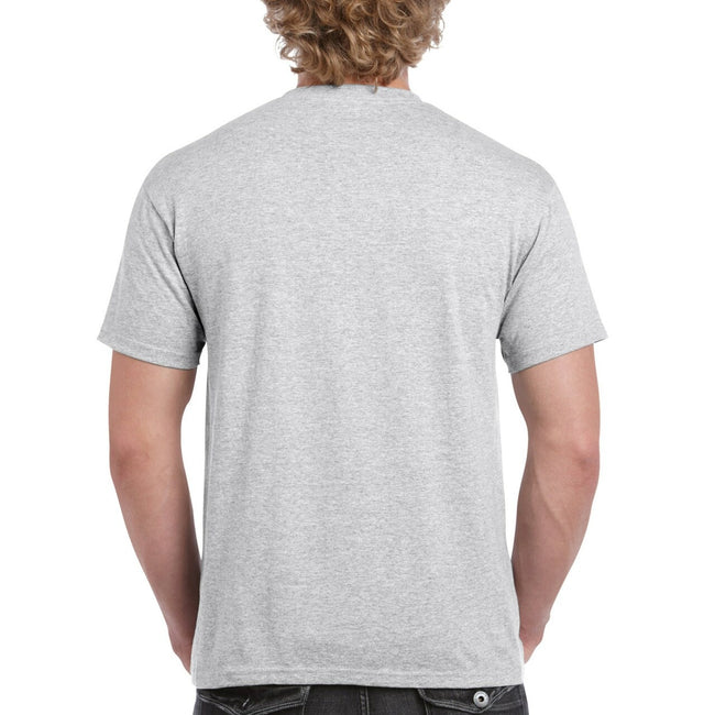 Ash Grey - Side - Gildan Mens Heavy Cotton Short Sleeve T-Shirt (Pack Of 5)