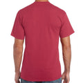 Antique Cherry Red - Side - Gildan Mens Heavy Cotton Short Sleeve T-Shirt (Pack Of 5)