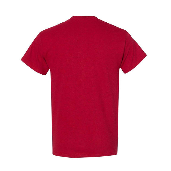 Antique Cherry Red - Lifestyle - Gildan Mens Heavy Cotton Short Sleeve T-Shirt (Pack Of 5)