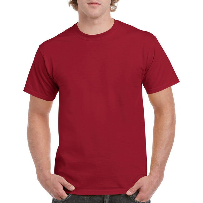 Cardinal - Back - Gildan Mens Heavy Cotton Short Sleeve T-Shirt (Pack Of 5)
