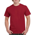 Cardinal - Back - Gildan Mens Heavy Cotton Short Sleeve T-Shirt (Pack Of 5)