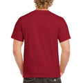 Cardinal - Side - Gildan Mens Heavy Cotton Short Sleeve T-Shirt (Pack Of 5)