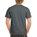 Charcoal - Side - Gildan Mens Heavy Cotton Short Sleeve T-Shirt (Pack Of 5)
