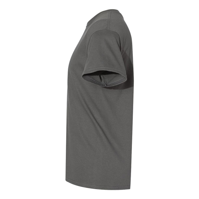 Charcoal - Pack Shot - Gildan Mens Heavy Cotton Short Sleeve T-Shirt (Pack Of 5)