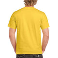 Carolina Blue - Close up - Gildan Mens Heavy Cotton Short Sleeve T-Shirt (Pack Of 5)