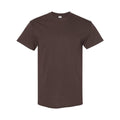 Dark Chocolate - Front - Gildan Mens Heavy Cotton Short Sleeve T-Shirt (Pack Of 5)