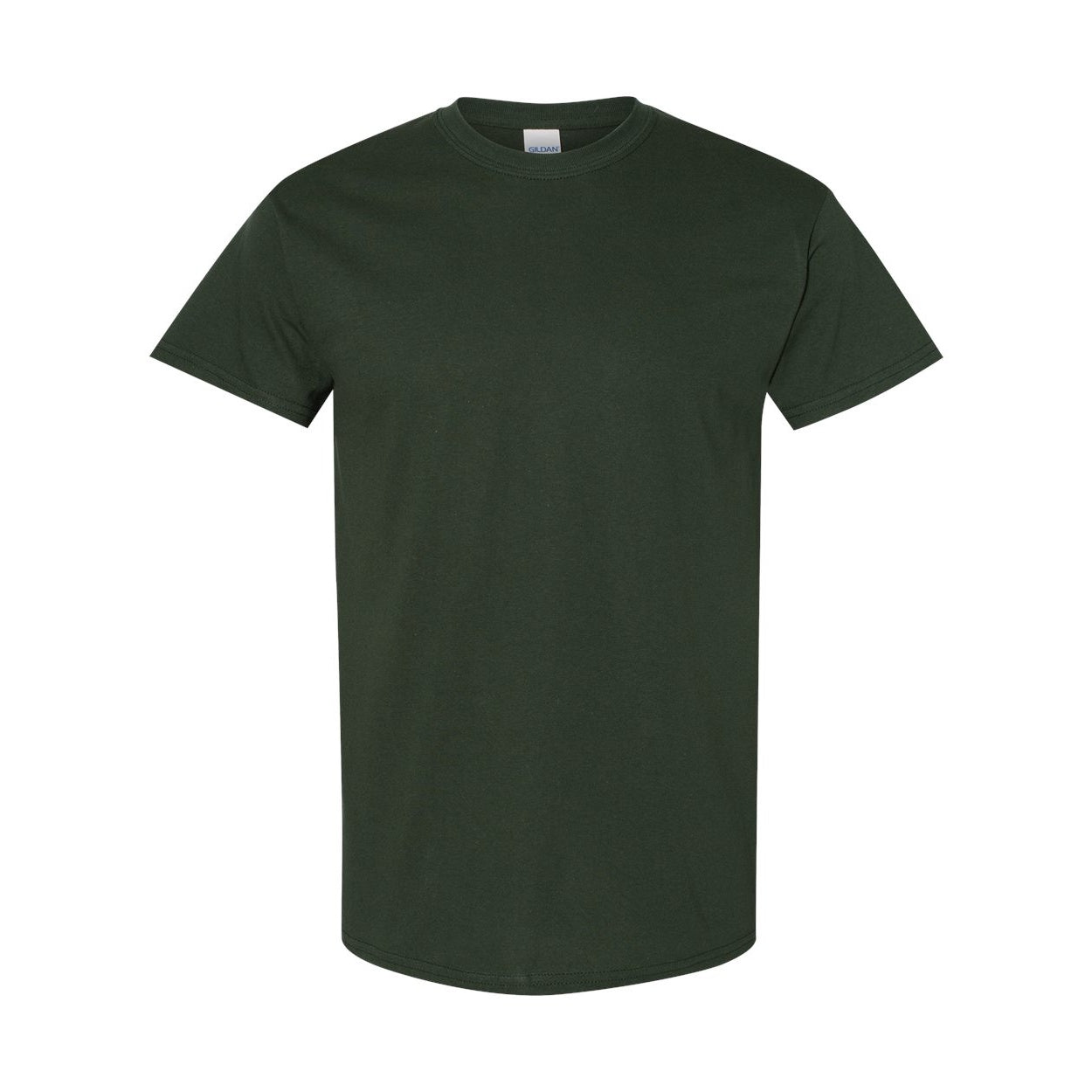 Forest Green - Front - Gildan Mens Heavy Cotton Short Sleeve T-Shirt (Pack Of 5)
