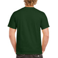 Forest Green - Side - Gildan Mens Heavy Cotton Short Sleeve T-Shirt (Pack Of 5)