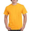 Gold - Back - Gildan Mens Heavy Cotton Short Sleeve T-Shirt (Pack Of 5)