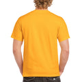 Gold - Side - Gildan Mens Heavy Cotton Short Sleeve T-Shirt (Pack Of 5)