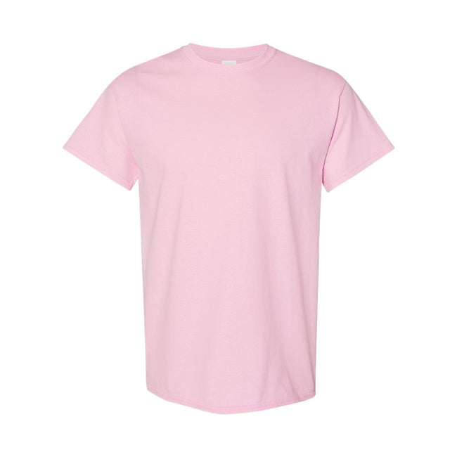 Light Pink - Front - Gildan Mens Heavy Cotton Short Sleeve T-Shirt (Pack Of 5)