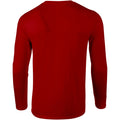 Red - Pack Shot - Gildan Mens Soft Style Long Sleeve T-Shirt (Pack Of 5)