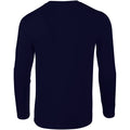 Navy - Pack Shot - Gildan Mens Soft Style Long Sleeve T-Shirt (Pack Of 5)