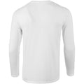 White - Pack Shot - Gildan Mens Soft Style Long Sleeve T-Shirt (Pack Of 5)