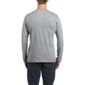 Sport Grey (RS) - Side - Gildan Mens Soft Style Long Sleeve T-Shirt (Pack Of 5)