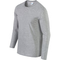 Sport Grey (RS) - Lifestyle - Gildan Mens Soft Style Long Sleeve T-Shirt (Pack Of 5)