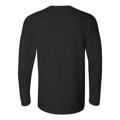 Black - Pack Shot - Gildan Mens Soft Style Long Sleeve T-Shirt (Pack Of 5)