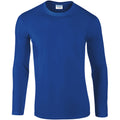 Royal - Front - Gildan Mens Soft Style Long Sleeve T-Shirt (Pack Of 5)