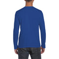 Royal - Side - Gildan Mens Soft Style Long Sleeve T-Shirt (Pack Of 5)