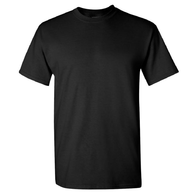 Black - Front - Gildan Mens Heavy Cotton Short-Sleeved T-Shirt