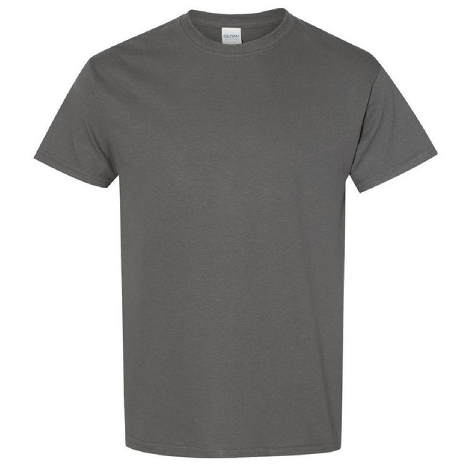 Charcoal - Front - Gildan Mens Heavy Cotton Short-Sleeved T-Shirt