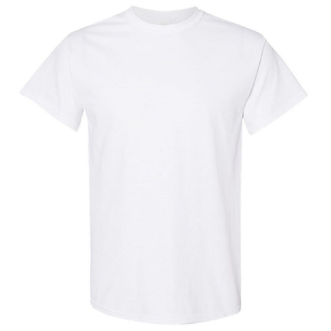White - Front - Gildan Mens Heavy Cotton Short-Sleeved T-Shirt